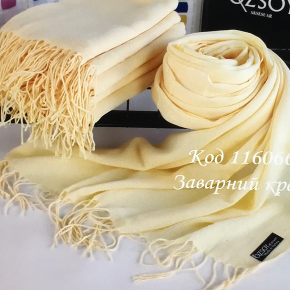 Cream Pashmina Wrap Large Soft - Picture 1 of 8